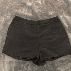Lulu's Elegant Black High Waist Shorts